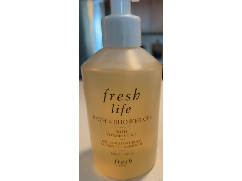 Fresh Life Bath & Shower Gel, Vitamin C & E, 10 fl oz/300 mL