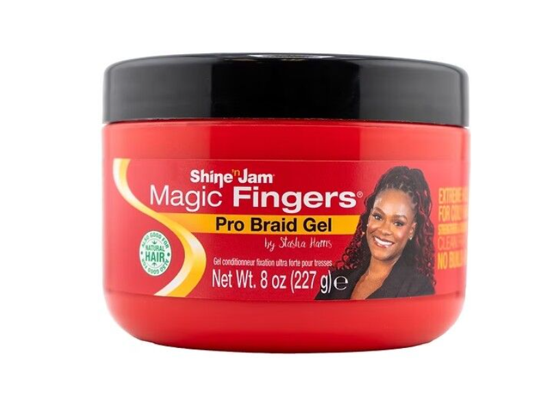 Shine 'n Jam Magic Fingers Pro Braid Gel, 8 oz/227 g