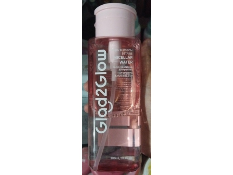 Glad2Glow Micellar Water, Cherry Blossom Betaine, 9.9 fl oz/300 mL