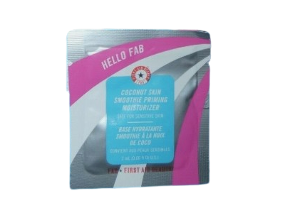 First Aid Beauty Hello Fab Coconut Skin Smoothie Priming Moisturizer, 0.06 fl oz/2 mL