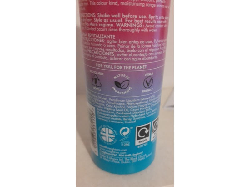 Creightons Instant Curls Revitalising Spray, Coconut & Camellia Oil, 5. 07 fl oz/150 mL