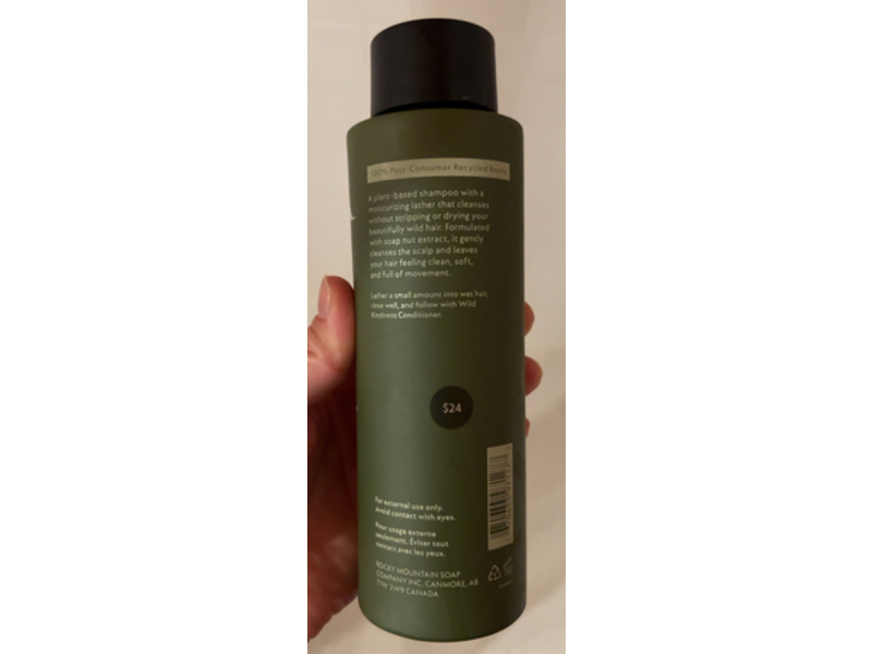 Rocky Wild Kindness Shampoo, Rosemary Mint, 12.1 fl oz/360 mL