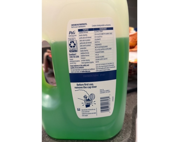 Dawn Ultra Dishwashing Liquid Removes Grease On Contact, Apple Blossom, 67 fl oz/1.98 L