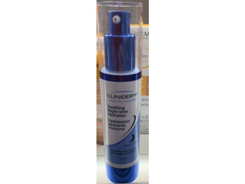 Cliniderm Soothing Night-Time Hydration, Night, 50 mL