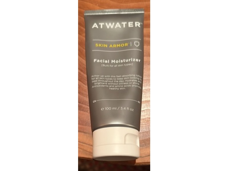 ATWATER Skin Armor Facial Moisturizer, 3.4 fl oz/100 mL