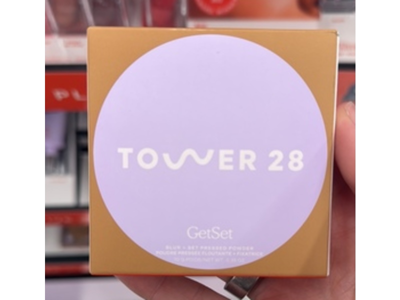 Tower 28 Get Set Pressed Powder, Hermosa Honey, 0.35 oz/10 g