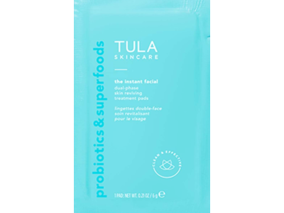 Tula Skincare The Instant Facial Skin Reviving Treatment Pads, 0.21 oz/6 g, Pack Of 6