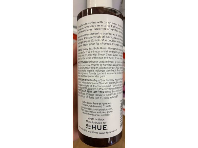 dpHUE Gloss+ Semi-Permanent Hair Color & Deep Conditioner, Medium Brown, 6.5 fl oz/192 mL