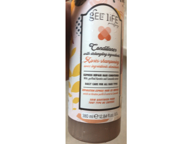 Gel For Life Purifying Conditioner, Purified Keratin & Chamomile Extract, 12.84 fl oz/380 mL