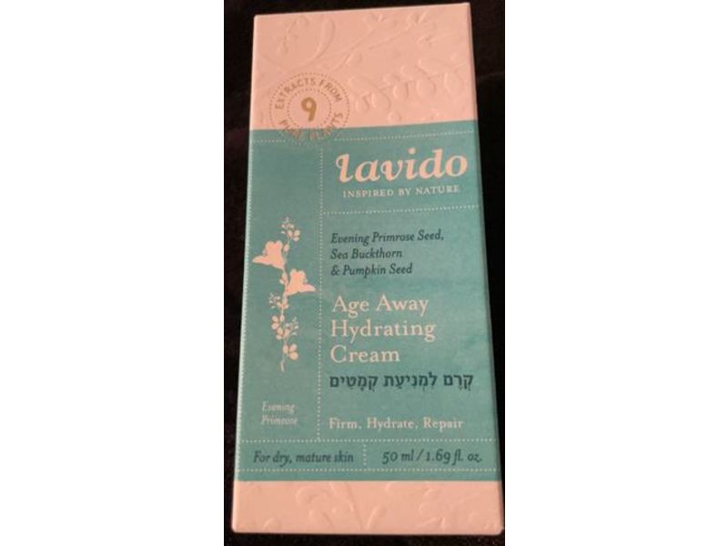 Lavido Age Away Hydrating Cream, Firm, Hydrate, Repair, 1.69 fl oz/50 mL