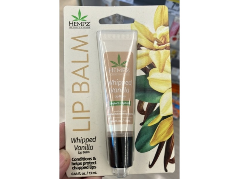 Hempz Lip Balm, Whipped Vanilla, 0.44 fl oz/13 mL