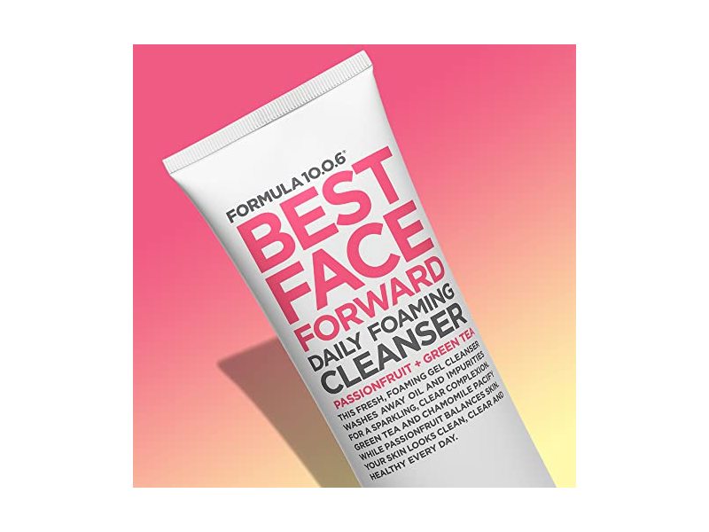 Formula 10.0.6 Best Face Forward Daily Foaming Cleanser, Passionfruit + Green Tea, 5 fl oz/150 mL
