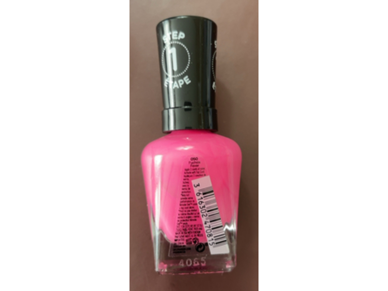 Sally Hansen Neon Miracle Gel, 050 Fuchsia Fever, 0.50 fl oz/14.7 mL