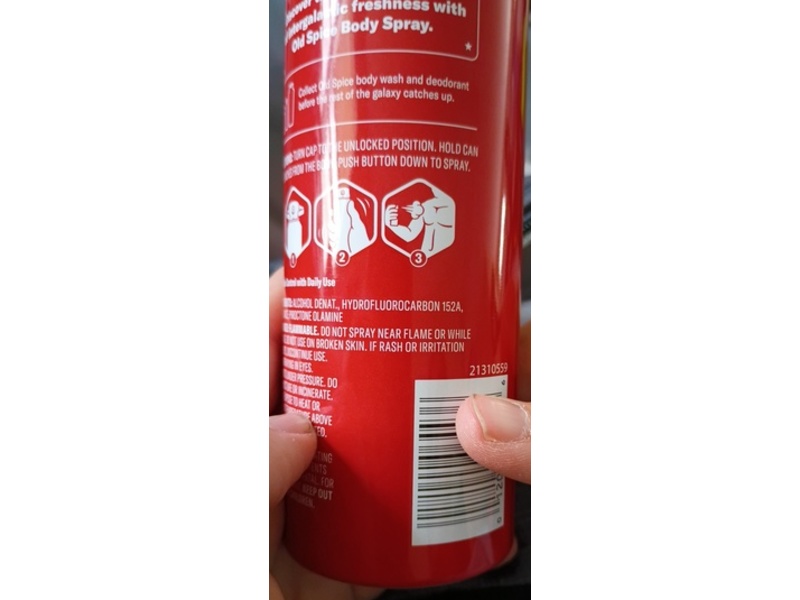 Old Spice x The Super Mario Galaxy Movie Aluminum Free Underarm & Body Spray, Cosmic Quest, 5.1 oz/144 g