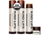 Kind Lips Lip Balm, Unscented, 0.15 oz/4.25 g, Pack Of 3 - thumbnail 1