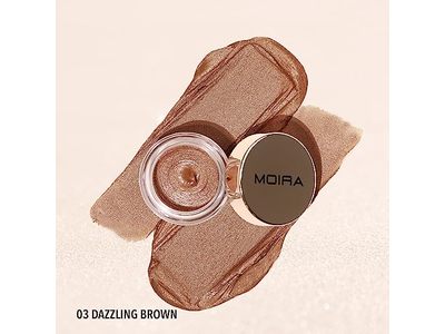 Moira Everlust Shimmer Cream Shadow, 003 Dazzling Brown, 0.18 oz/5 g