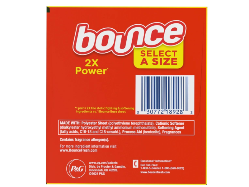 Bounce 2X Power Dryer Sheets, Outdoor Fresh , 400 Sheets