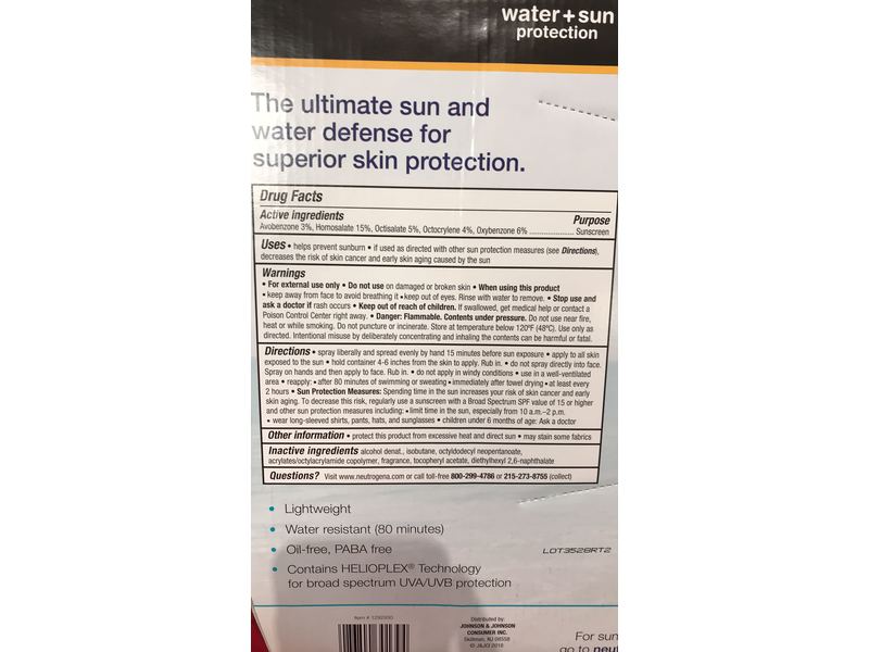 Neutrogena Beach Defense Sunscreen Spray, SPF 70, 2-pack