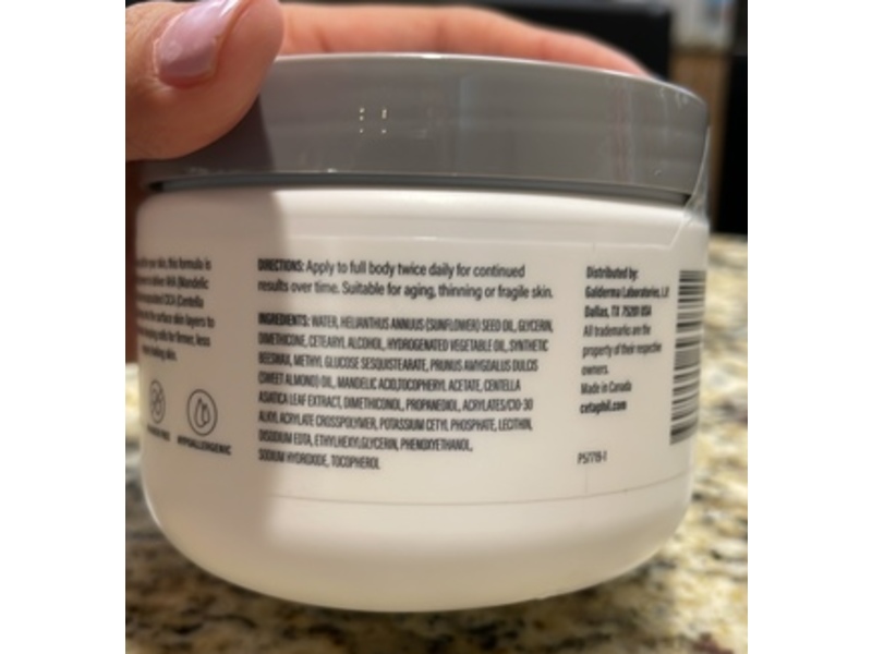 Cetaphil Hydrating & Firming Cream, AHA & CICA, 12 oz/340 g