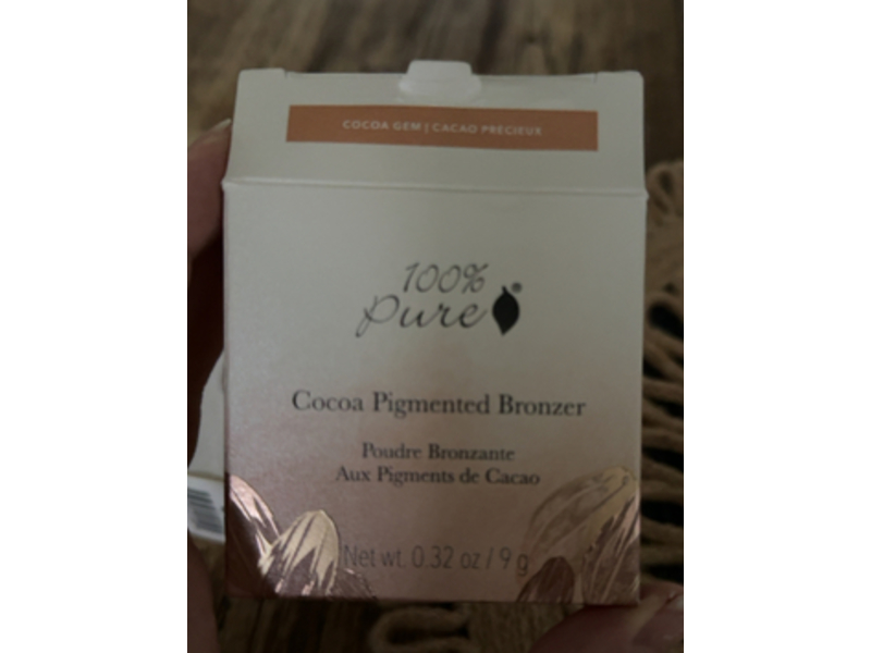 100% Pure Cocoa Pigmented Bronzer, Cocoa Gem, 0.32 oz/9 g