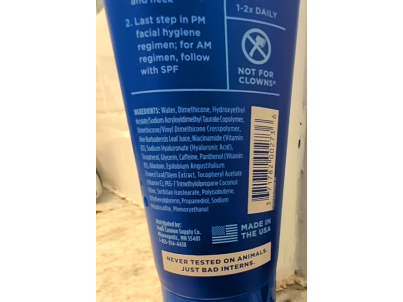 Duke Cannon Supply Co Dry Defense Face Lotion, 3 fl oz/88 mL