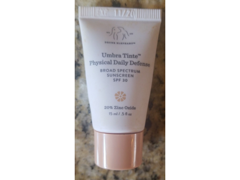 Drunk Elephant Umbra Tinte Physical Daily Defense Sunscreen, SPF 30, 0.5 fl oz/15 mL