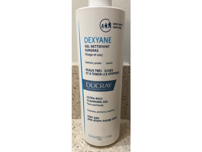 Ducray Dexyane Ultra-Rich Cleansing Gel, 400 mL