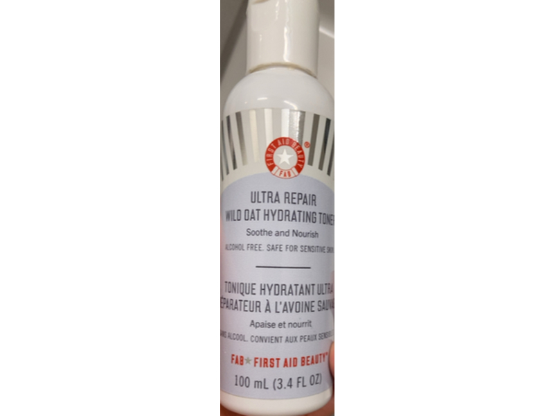 First Aid Beauty Ultra Repair Wild Oat Hydrating Toner, 3.4 fl oz/100 mL