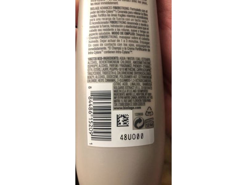 Biolage Advanced Fiber Strong Conditioner,Bamboo, 13.5 fl oz/400 mL