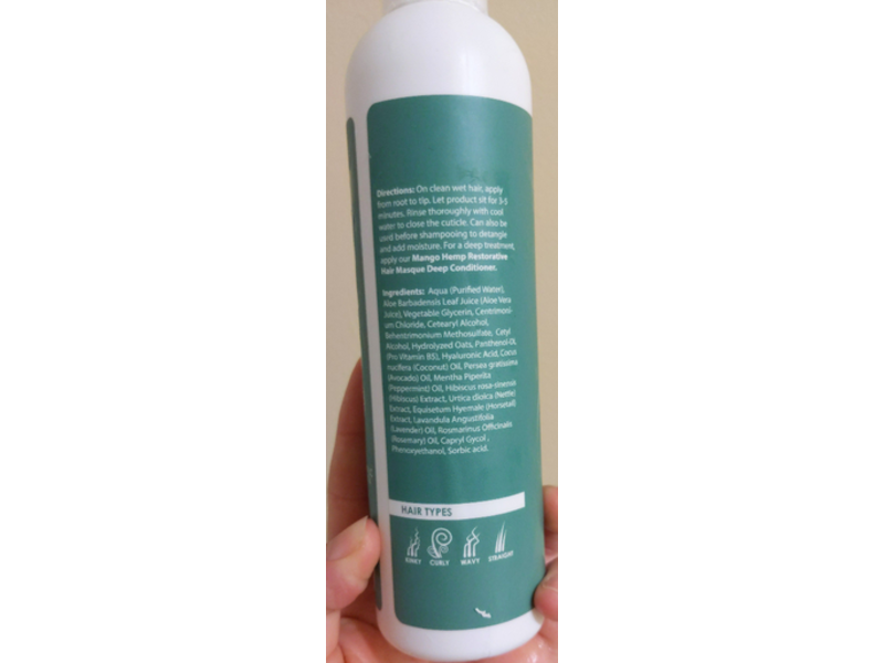 Inahsi Naturals Soothing Mint Moisturizing Conditioner, 8 oz/226 g