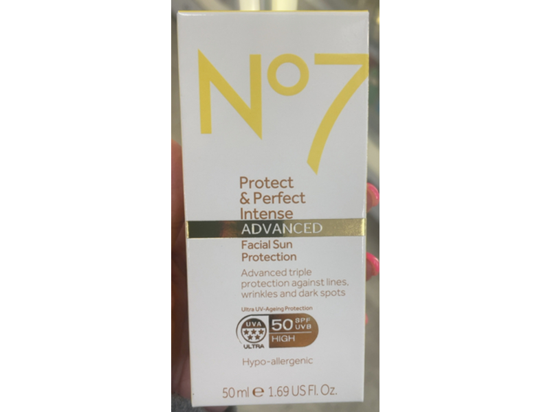 No7 Protect & Perfect Intense, Advanced, SPF 50, 1.69 fl oz/50 mL