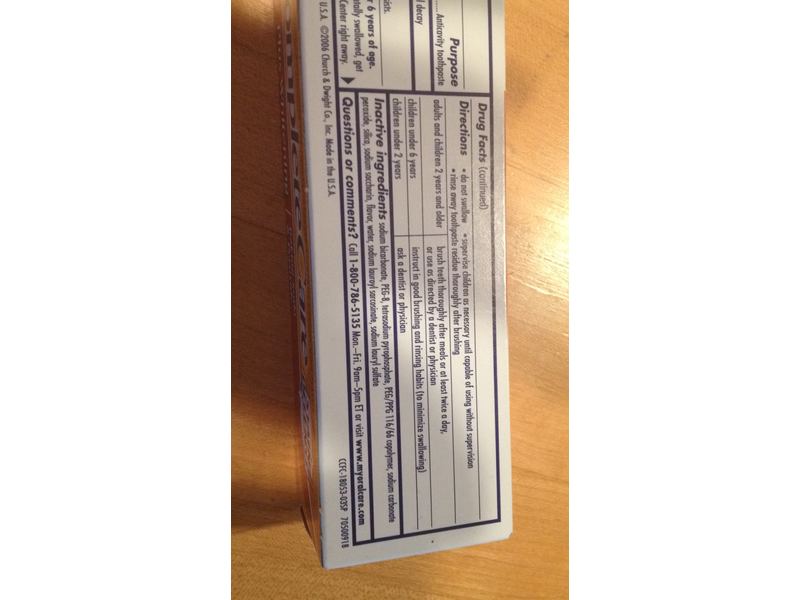 Arm & Hammer Complete Care Plus Whitening Toothpaste with Baking Soda & Peroxide