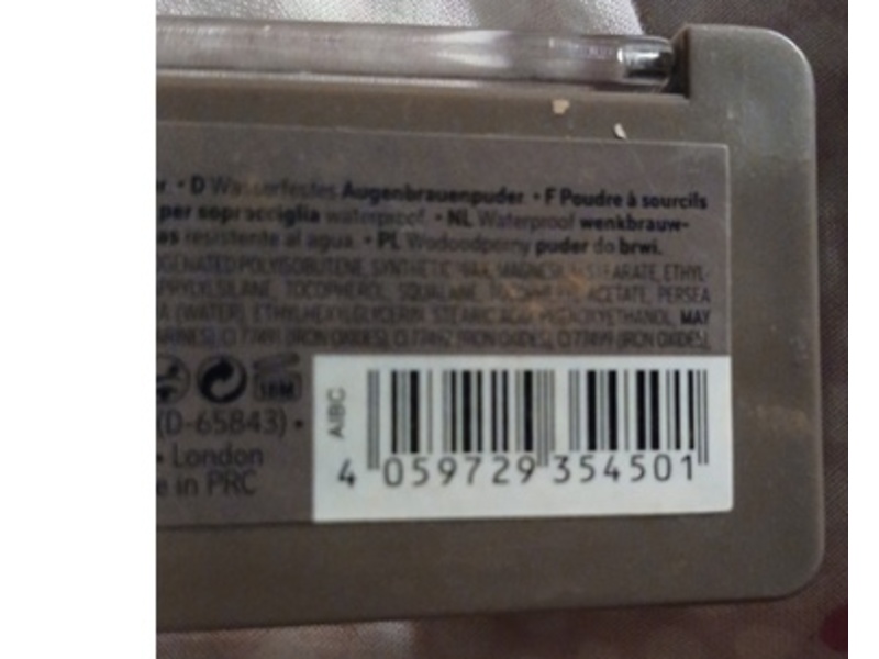 Catrice Waterproof Brow Powder, 010 Ash Blond, 0.14 fl oz/4 g