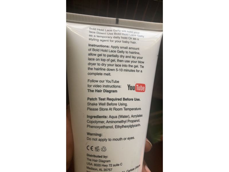 The Hair Diagram Bold Hold Lace Gelly, 6 fl oz/170 mL