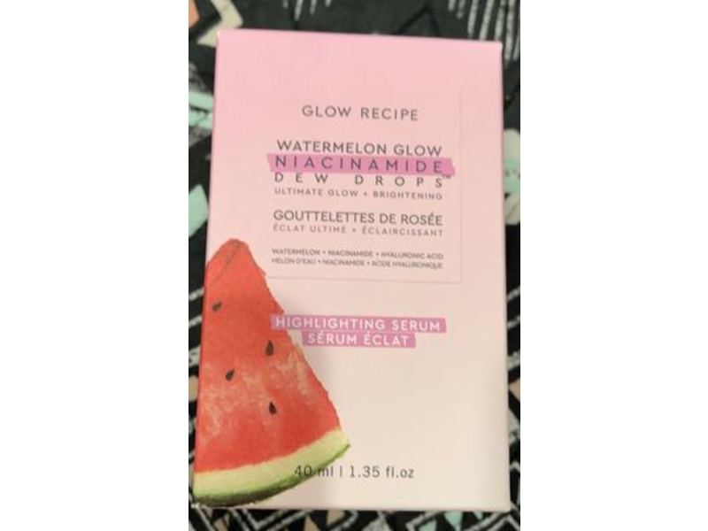 Glow Recipe Watermelon Glow Niacinamide Dew Drops Highlighting Serum, 1.35 fl oz/40 mL