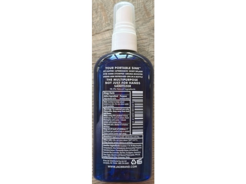 Jao Not Just For Hands Sanitizer, 4 fl oz/118 mL