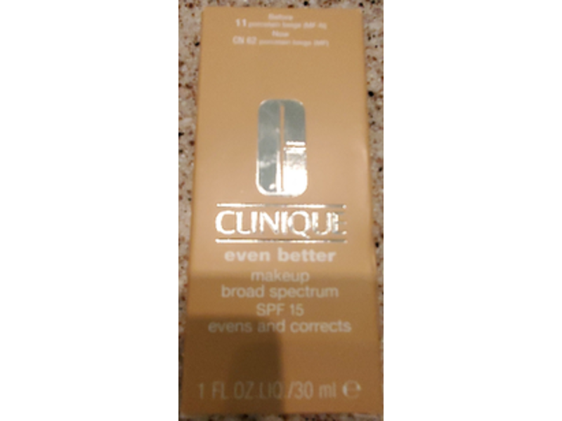 Clinique Even Better Makeup Foundation, SPF 15, Cn 62 Porcelain Beige, 1 fl oz/30 mL