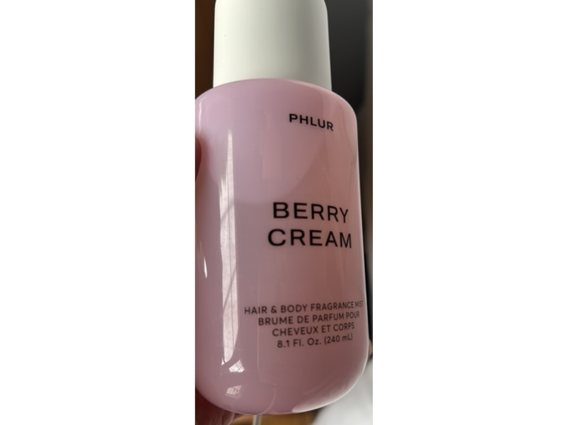 Phlur Hair & Body Fragrance Mist, Berry Cream, 8.1 fl oz/240 mL