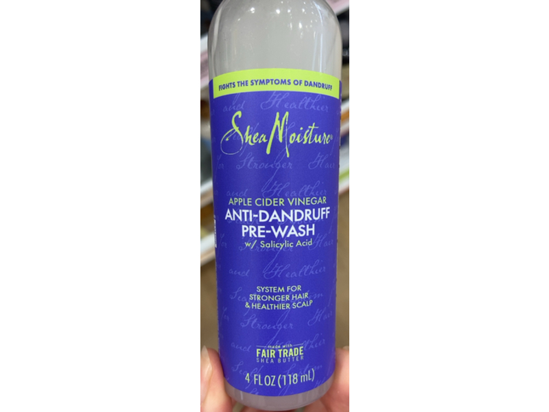 SheaMoisture Anti-Dandruff Pre-Wash, Stronger Hair & Healthier Scalp, Fair Trade, 4 fl oz/118 mL