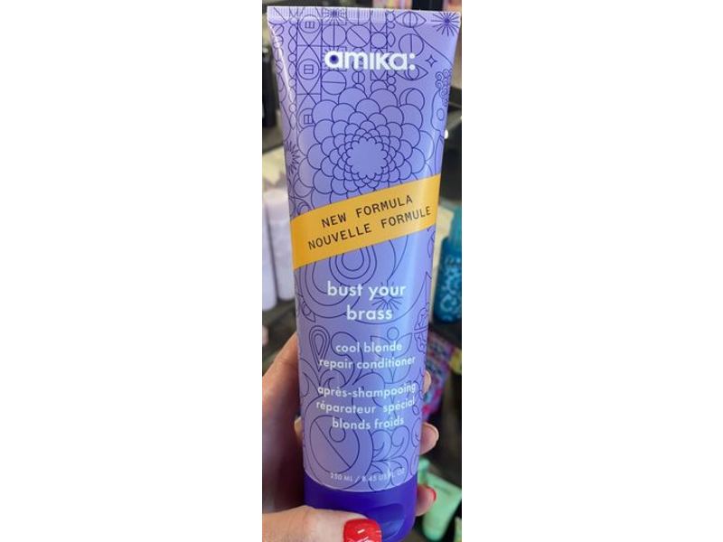 Amika Bust Your Brass Cool Blonde Repair Conditioner, 8.45/250 mL
