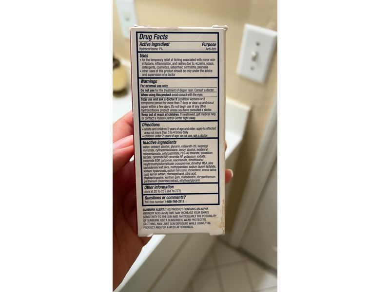 Cerave Hydrocortisone Anti-Itch Cream, 1 oz/28 g
