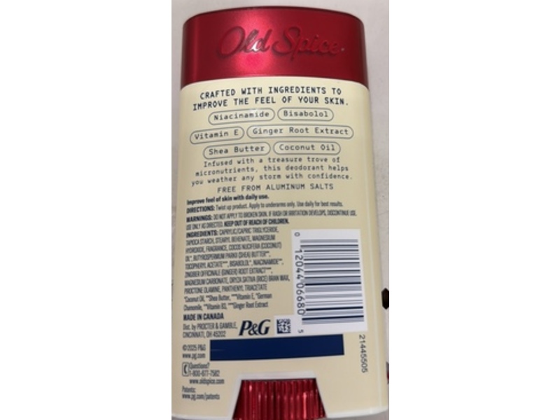 Old Spice Skin Care Deodorant, Coastal Vanilla, 3.0 fl oz/85 g