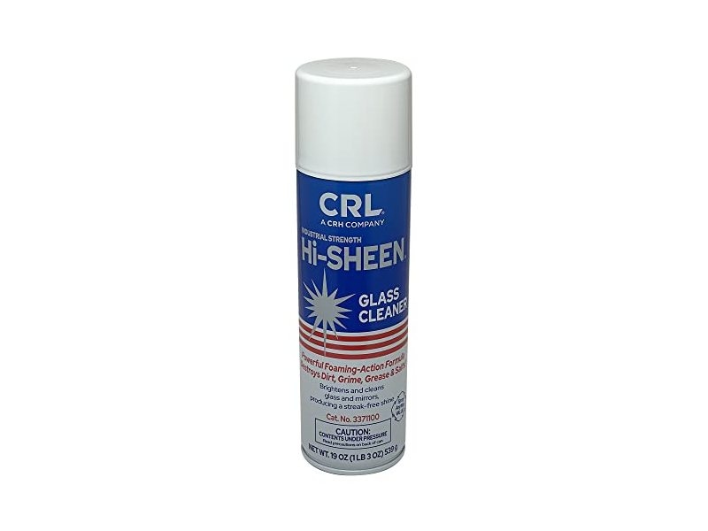 Crl Industrial Strength Hi-Sheen Glass Cleaner, 19 oz/539 g