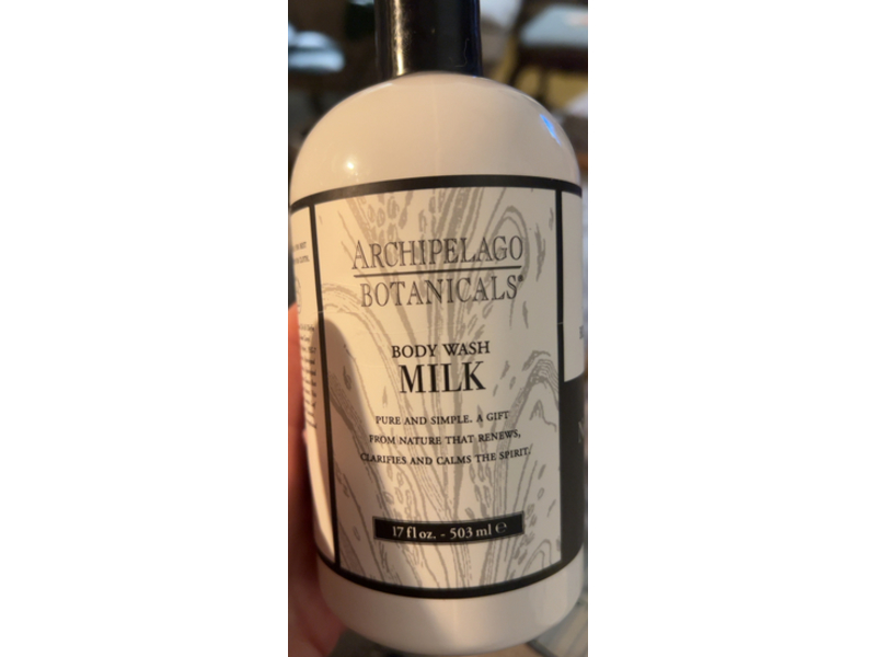 Archipelago Botanicals Body Wash, Milk, 17 fl oz/503 mL