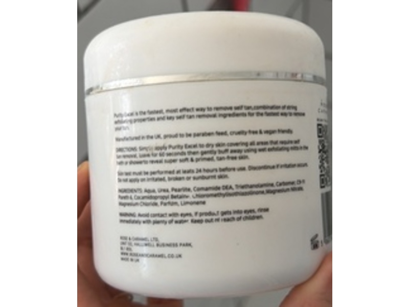 Rose & Caramel Purity Excel 60 Second Tan Remover, 14.89 fl oz/440 mL