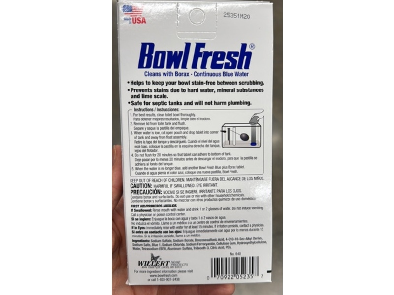 Bowl Fresh Automatic Toilet Bowl Cleaner, 2.8 oz/80 g