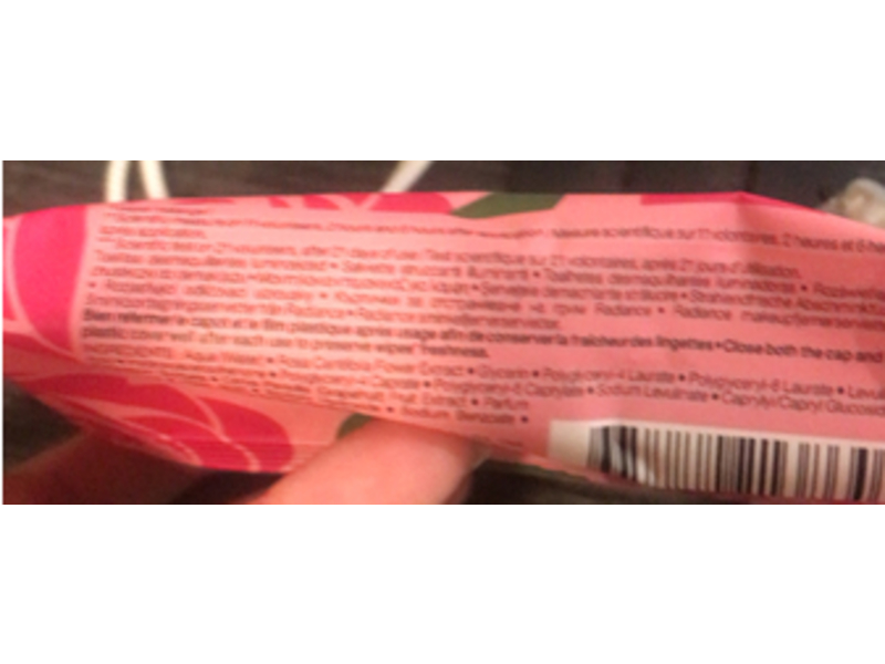Sephora Glowing Cleansing Wipes, Rose Extract