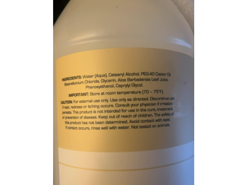 Ginger Lily Farms Botanicals Club & Fitness Moisturizing Conditioner, Fragrance-Free, 128 fl oz/3.78 L