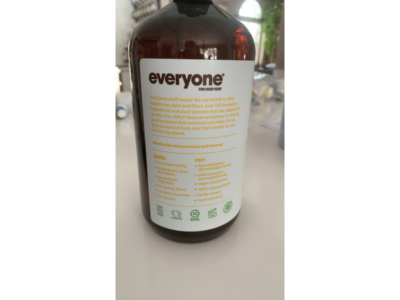 everyone for every body Coconut Lemon Liquid Soap, 32 FZ