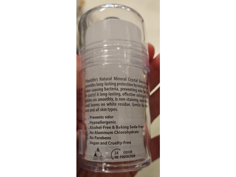 Plantlife, Natural Mineral Deodorant, Unscented, 5.30 oz/150 g